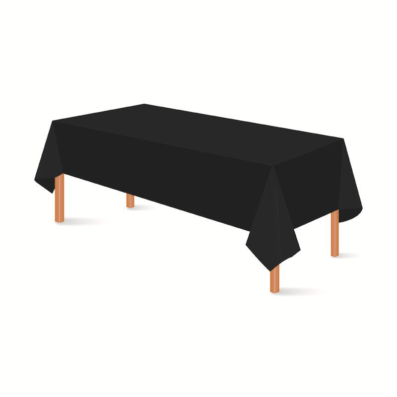 Einweg-Tischdecke aus PEVA, einfarbig, rechteckig, für Hochzeiten, Restaurants, Hotels und Zuhause (137x274 cm)