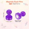 32Pcs Magnets Push Pins Strong Fridge Magnets Magnetic Whiteboard Decorative Thumbtacks for Refrigerator Locker Calendar Office