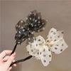 Elegant Polka Dot Bow Lazy Curler Bow Braided Hair Accessory Retro Women's Flower DIY Hairdressing Tool