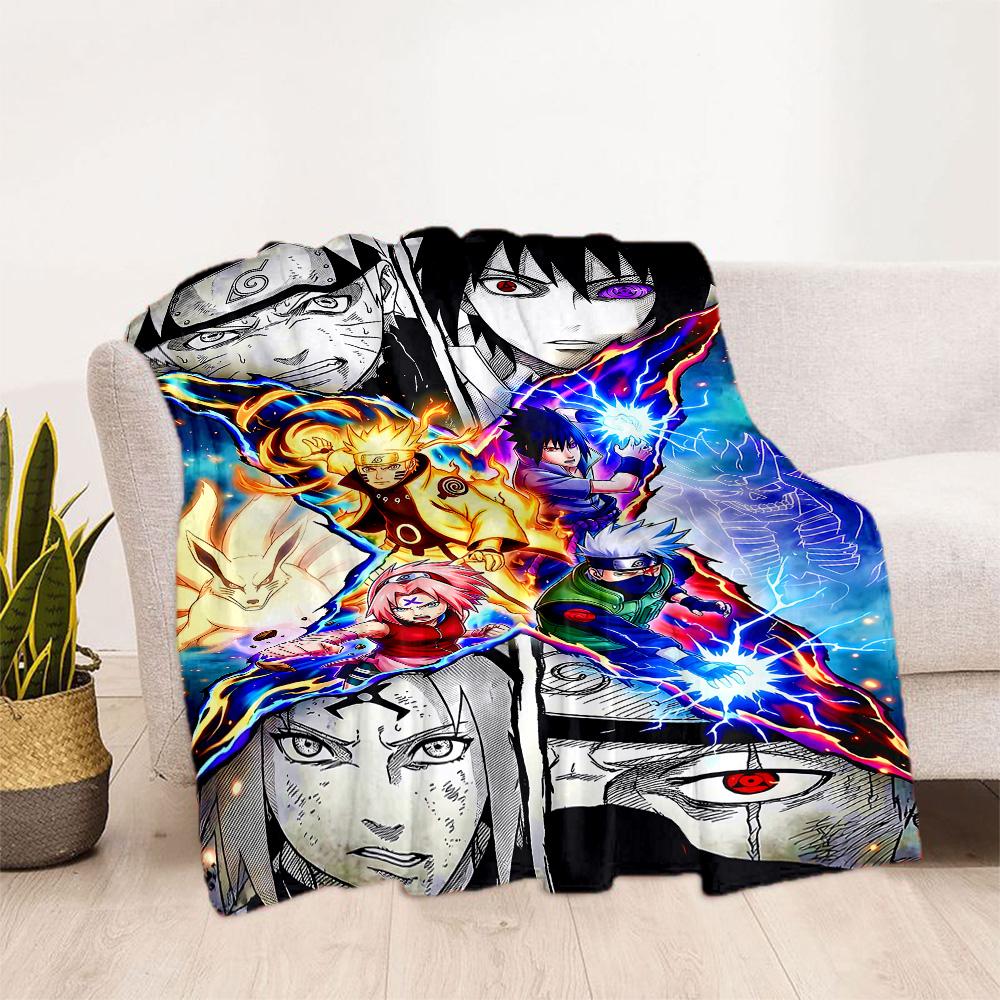 Naruto And Nine-tailed Fox Suitable Blanket for Offices, Travel, Living Rooms Also a Good Gift for Friends and Family Suitable for All Seasons.
