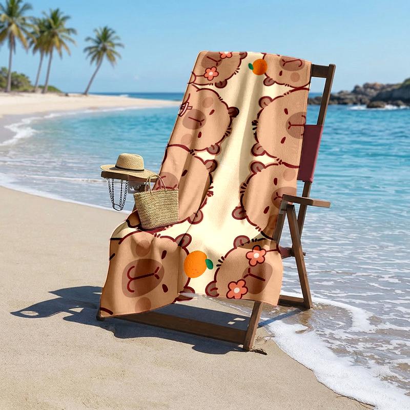 Kapibara Fashion Beach Towel: Ideal for Summer Adventures Soft, absorbent and quick drying suitable for swimming and bathing