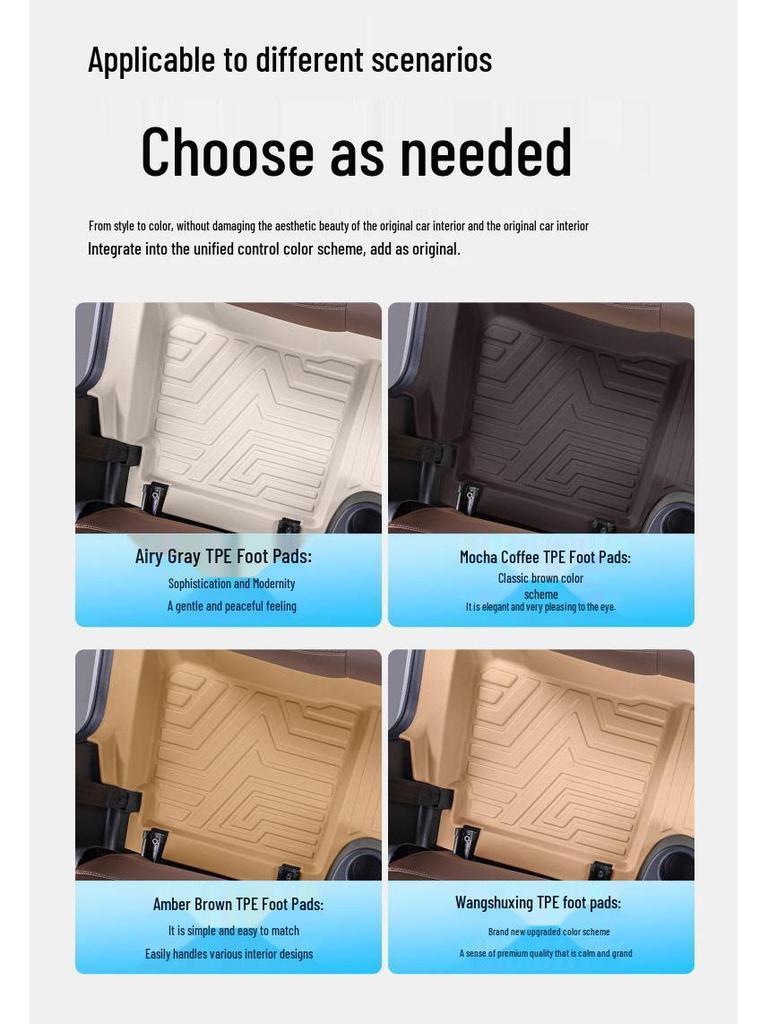 Wuling Bingo TPE Floor Mats - Premium & Lightweight, Original Color, Wear-Resistant, Non-Slip