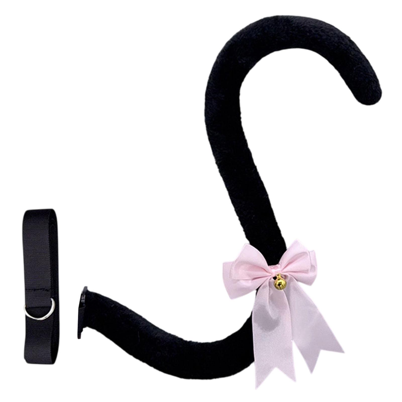 

Прекрасный ободок с кошачьими ушками, кошачий хвост, аксессуары для костюма для косплея и аниме-вечеринок, идеально подходит для наряжания на Хэллоуин C11