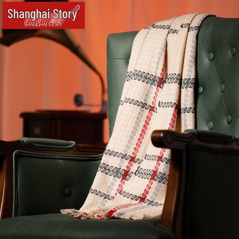 

Women s Cashmere Blend Plaid Scarf Shawl 190cm x 50cm