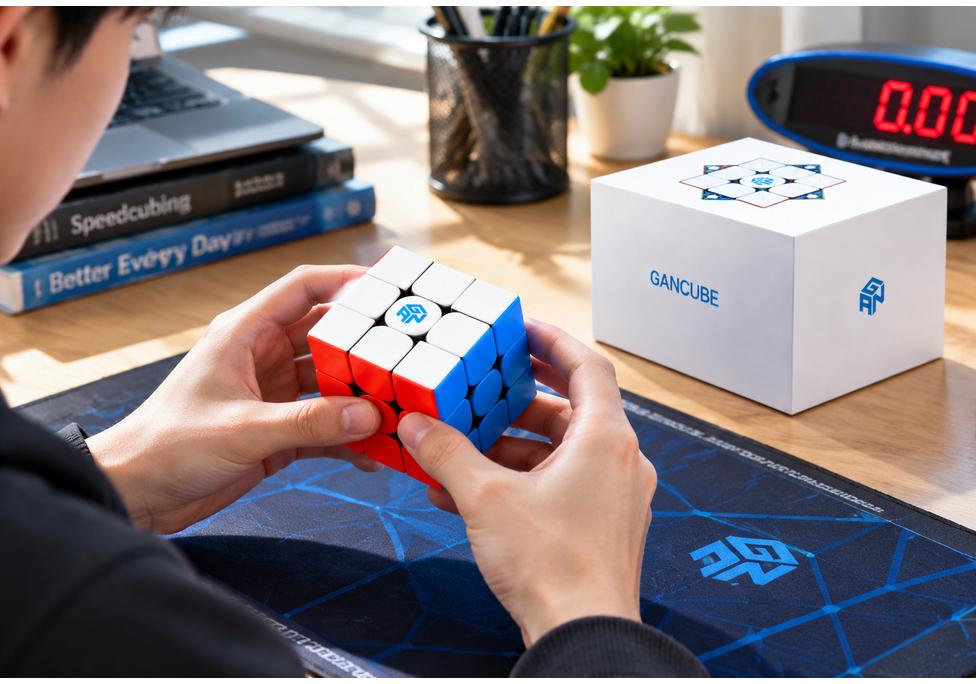 56mm 3x3 Speed Cube for Competition and Brain Training, Color Box Packaging