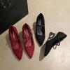 Fashion Luxury Rhinestone Covered Mary Jane Shoes Woman Elegant Pointed Toe Wedge Heel Pumps Ladies Evening Party Bling Shoes