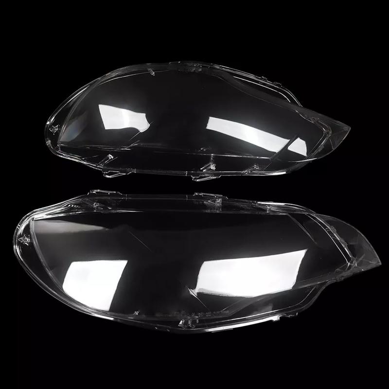 Artudatech 2PCS Clear Headlight Lens Cover Headlamp Left+Right For BMW E71 X6 2008-2014 Car Accessories