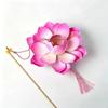 Ancient Style DIY Lotus Lamp Material Kit Portable Handmade Hand-Held LED Light Elegant Design Festive Decor
