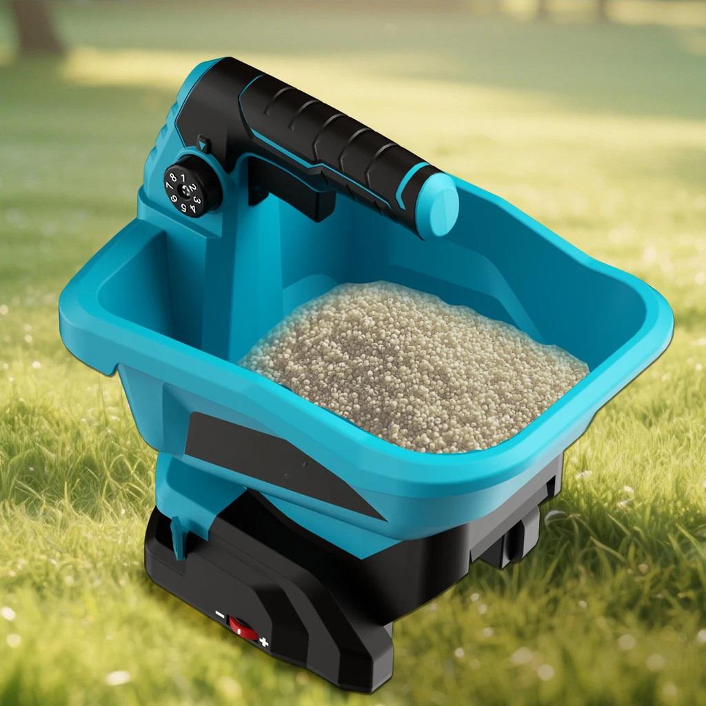 Spargitore Manuale Senza Fili Portatile per Sementi da Prato Spargitore Elettrico Piccolo Applicatore Automatico di Fertilizzante