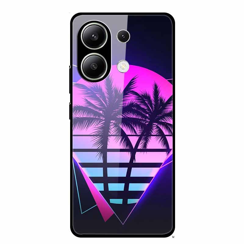 For Xiaomi Redmi Note 13 Pro 4G 6.67"Tempered Glass Cases Silicone Bumper Hard Back Covers for Redmi Note13 4G 6.67" Phone Cases