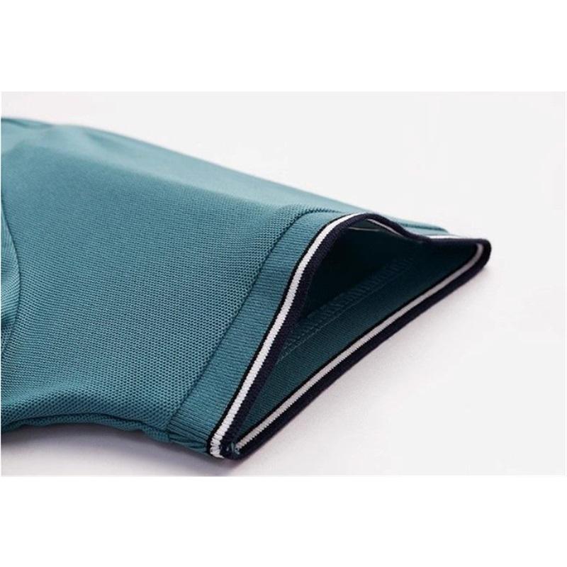 Men's Embroidered Non-iron Polo Shirt Summer Short-sleeved Top