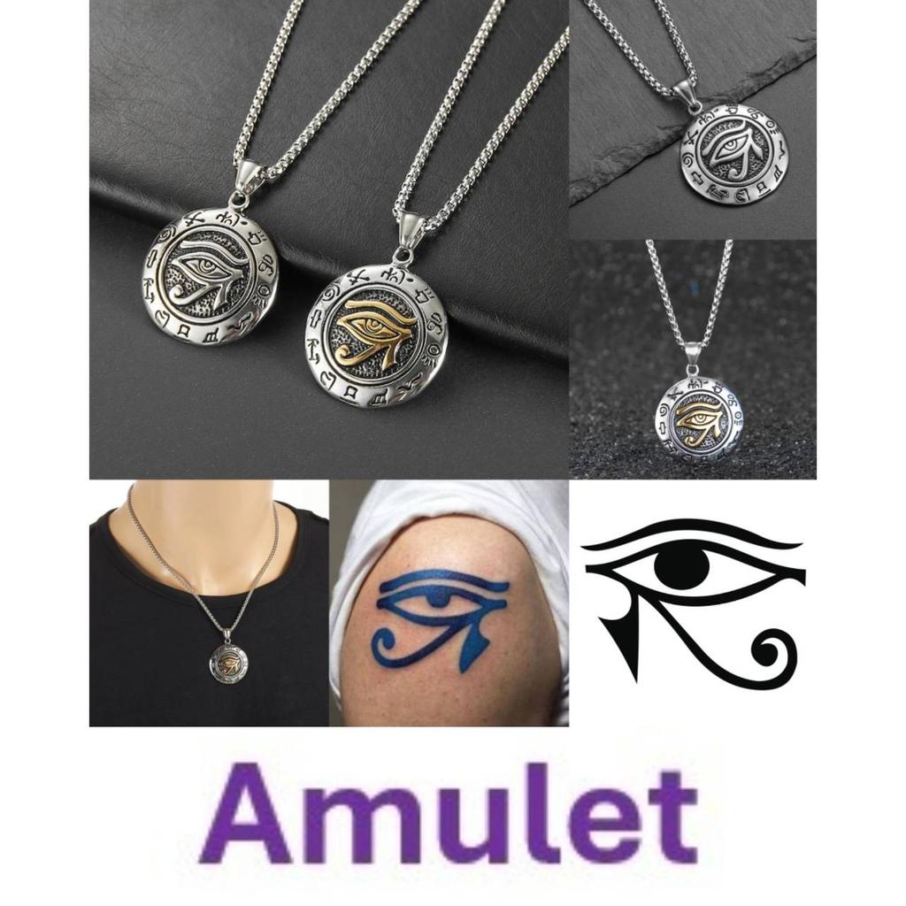 Altes Ägypten Ägyptisches Symbol Horusauge Pharao Schutz Amulett Talisman Anhänger Halskette Männer Frauen Edelstahlketten Schmuck Geschenke