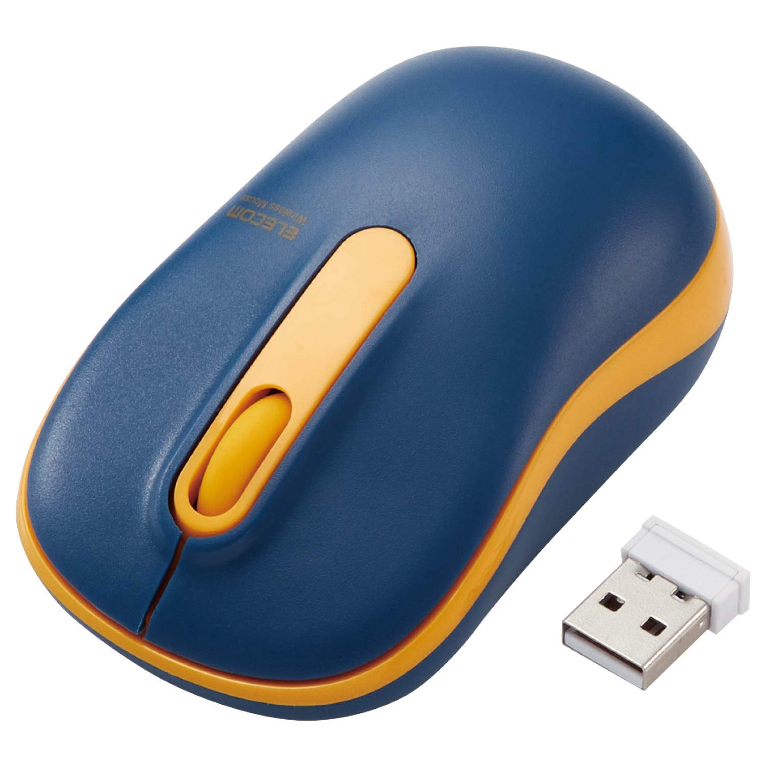 

ELECOM Wireless Mouse M-DY11DRSKNV, Quiet, 3 Buttons, Medium, Navy