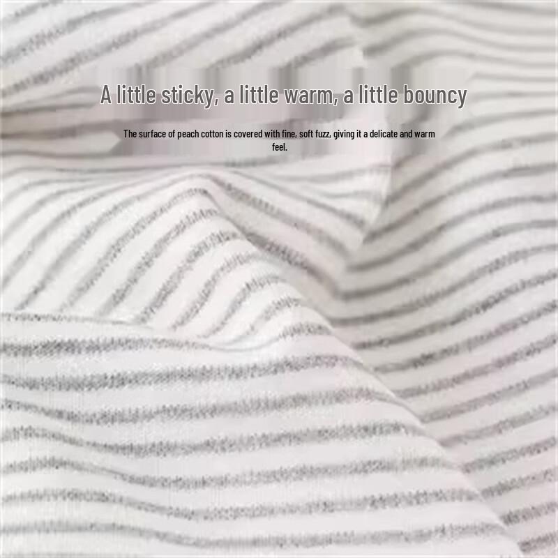 KoalaBebe Soft Cotton Striped Long-Sleeve Baby Romper