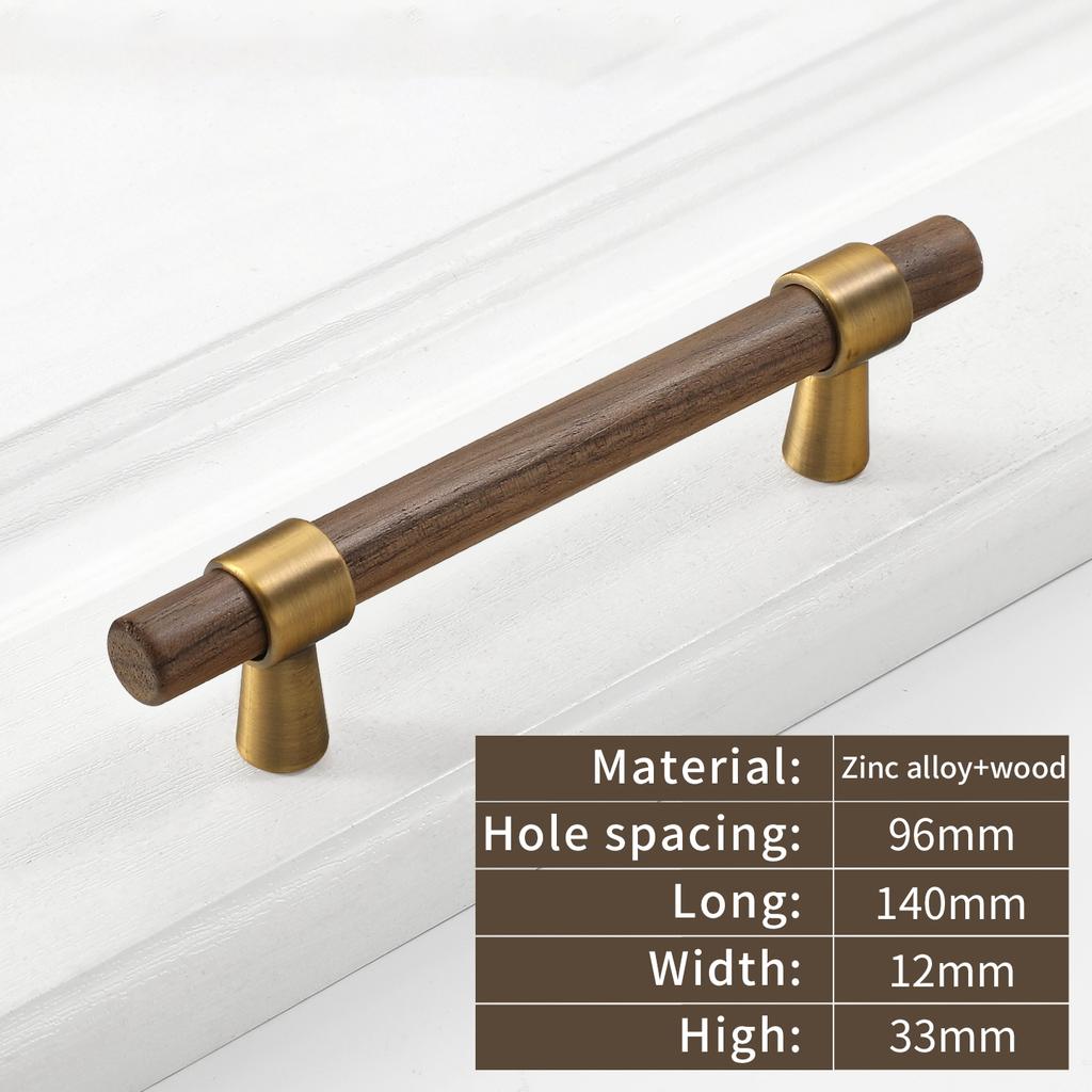 Wardrobe Cupboard Handle Kitchen Door Cabinets Knobs Wood Cabinet Pull Nature Style Wooden Cabinet Handle
