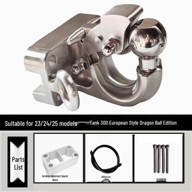 Premium 304 Stainless Steel Tow Hook for Tank 300, Patrol Cruiser, Land Cruiser, and Universal Rogue
