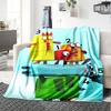 Numberblocks Theme Printed Blanket - Perfect for Couch, Bed, Travel & Outdoor Use | Machine Washable, Cozy & Durable.