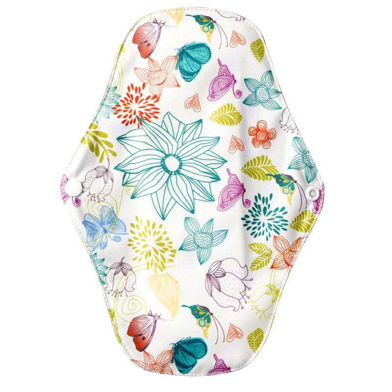 Sanitary Reusable Towels Pads Women Bamboo Cloth Washable Menstrual Safety Pads