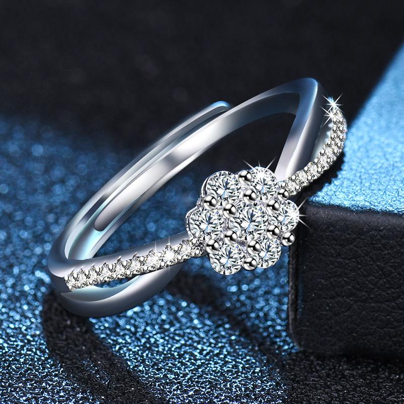 Lindon Klasyczny Stop Miedzi Cyrkon Pierścionek Damskie Biżuteria Ślubna Obietnica Party Prezent