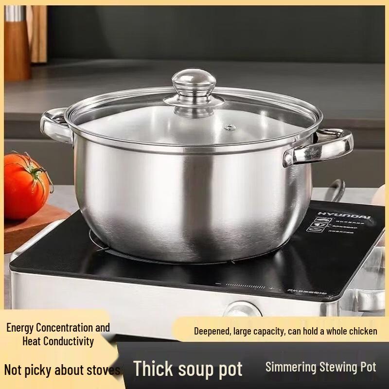 ZISIZ 24cm Multi-functional Soup Steamer Pot