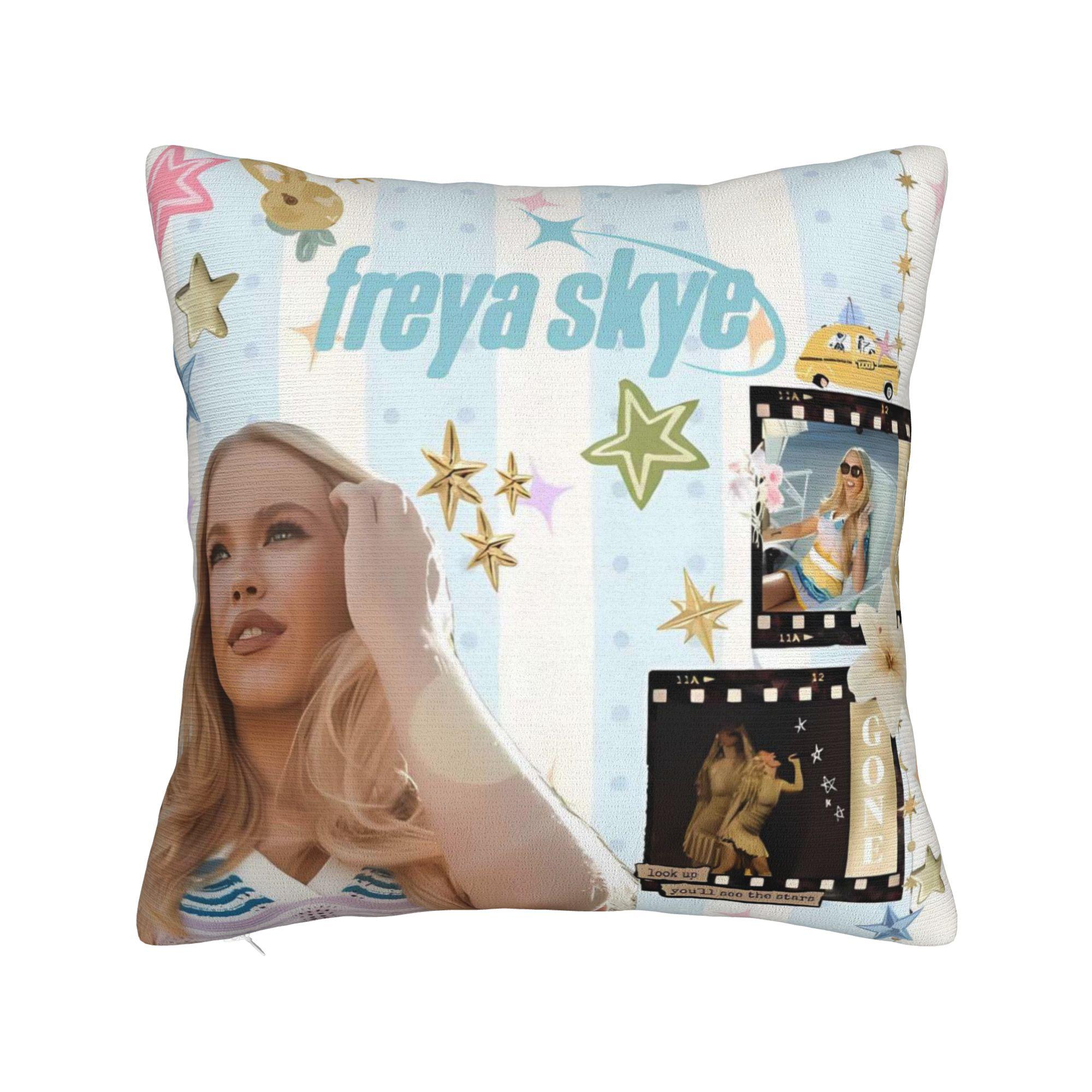 

S-Freyas Skye Британская певица Наволочка Индивидуальная Наволочка Для Дивана Кресла Спальни Забавные Наволочки 20x20Inch