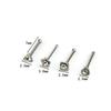 14 sztuk/zestaw Unisex C/O Kształt Rhinestone Stal nierdzewna Nose Stud Piercing Biżuteria