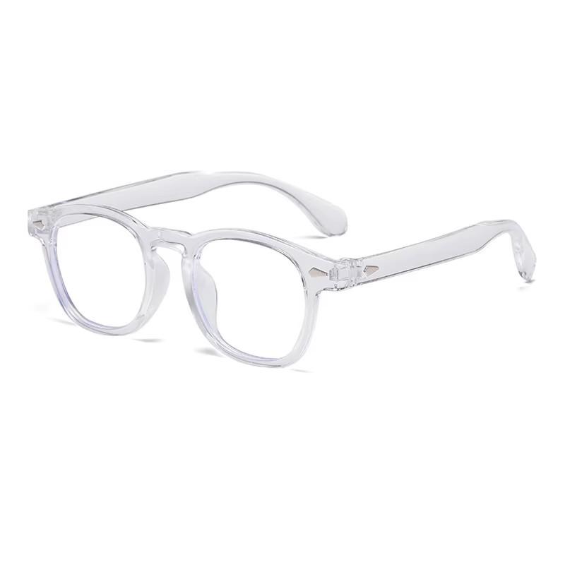 

Fashionable Retro Eyeglass Frames, Suitable For Both Men And Women, Featuring Classic Rivet Decorations. 2888 прозрачный