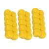 30PCS 16MM Blank Dice Set Plastic Rounded 6 Sided Dice Cubes For Game Party Fun DIY Sticker Math Teaching Yellow