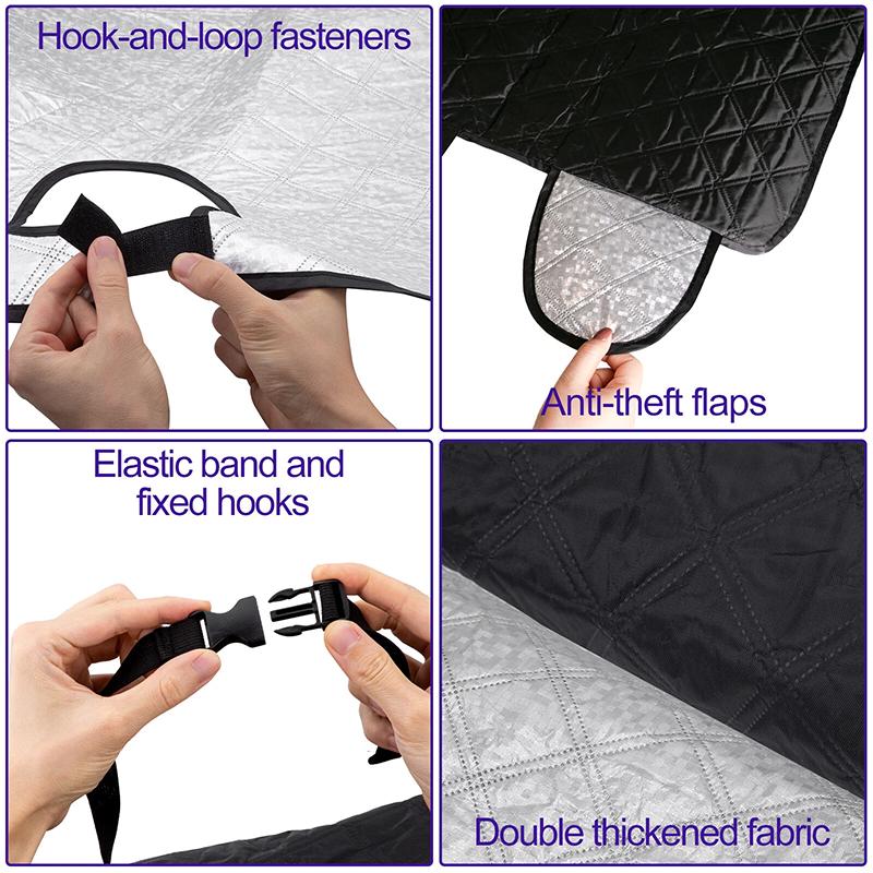 Car Windshield Cover UV Protection Car Windshield Snow Cover Awning Cover Windshield Sun Shade For VW Transporter T5
