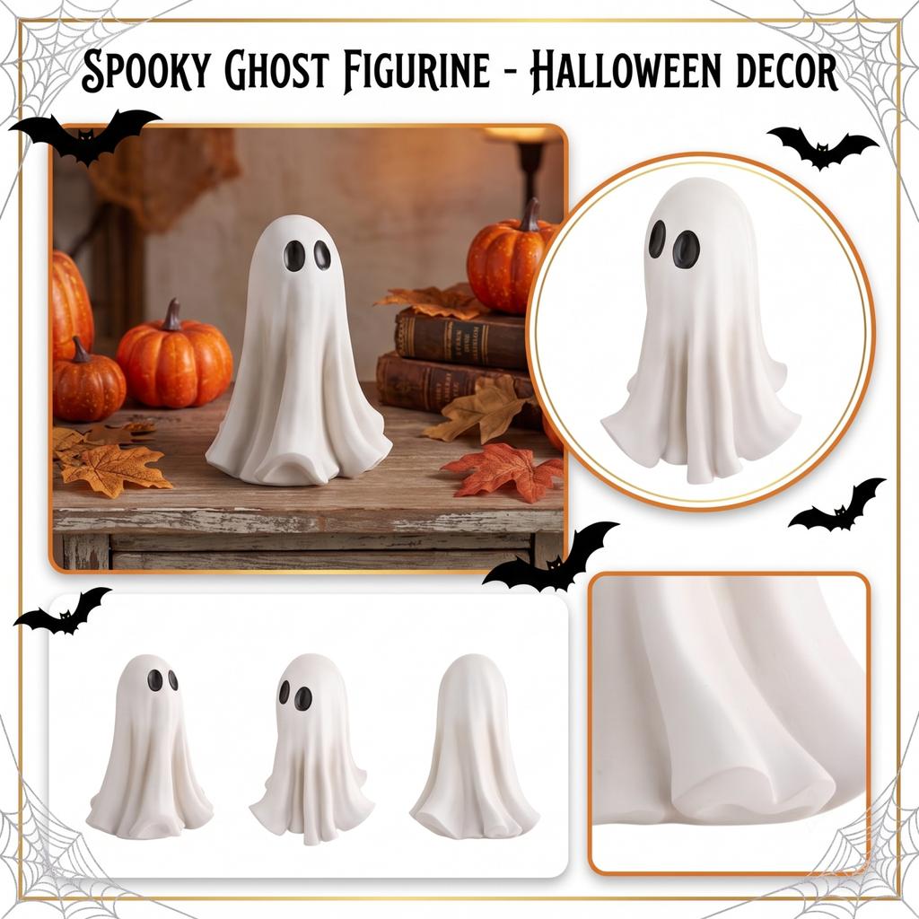 20cm Halloween Resin Figurine - Decor for Home, Shelf, Tabletop