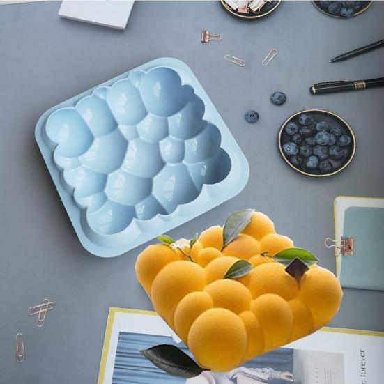 Cake Mold 3D Bubble Cloud Shape High Temperature Resistance Reusable Silicone Soap Pastry Dessert Mousse Mold Bakeware Tool