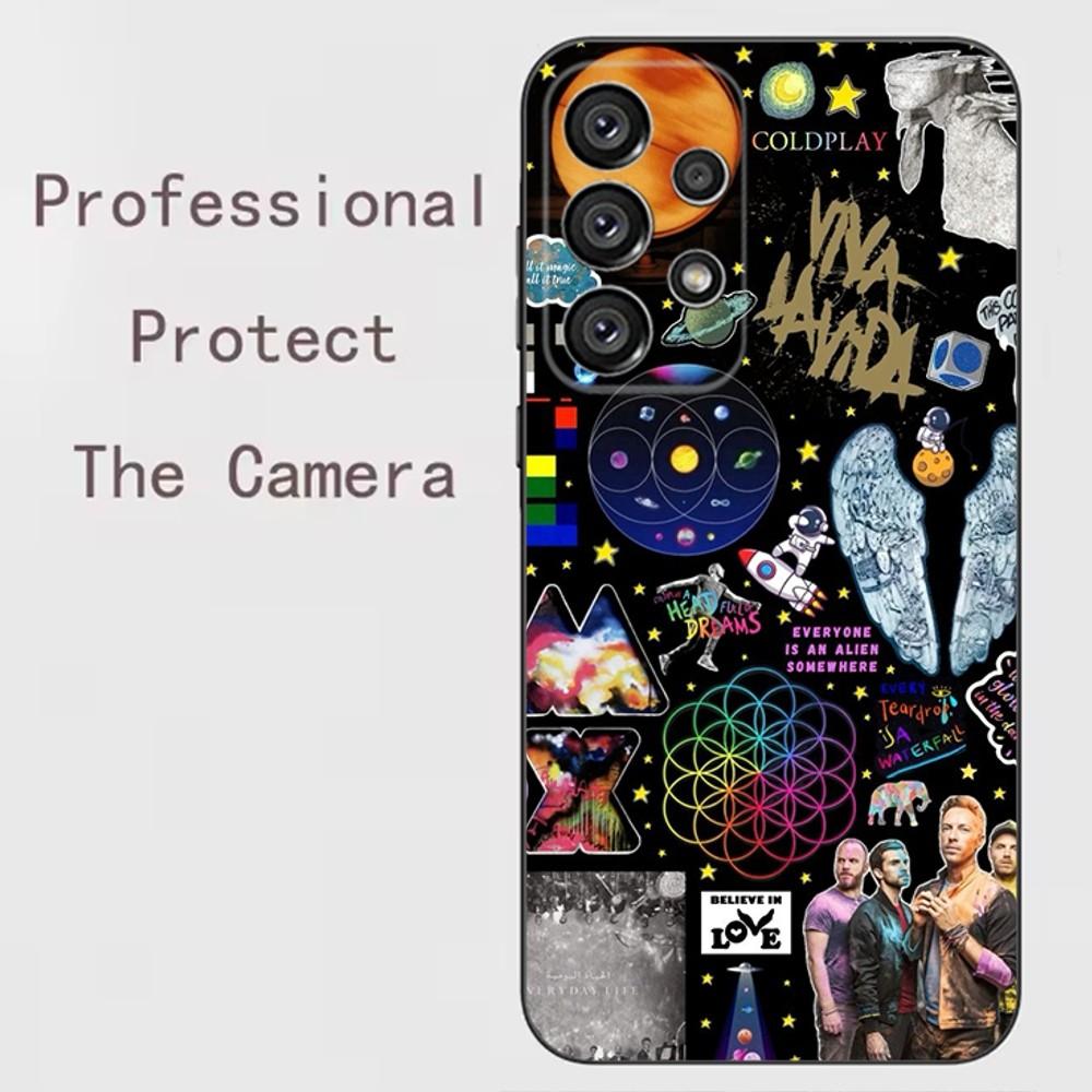 

C-Coldplay Hot Band Phone Case For Samsung Galaxy A13,A21s,A22,A31,A32,A52,A53,A71,A80,A91 Soft Black Shell Samsung a31