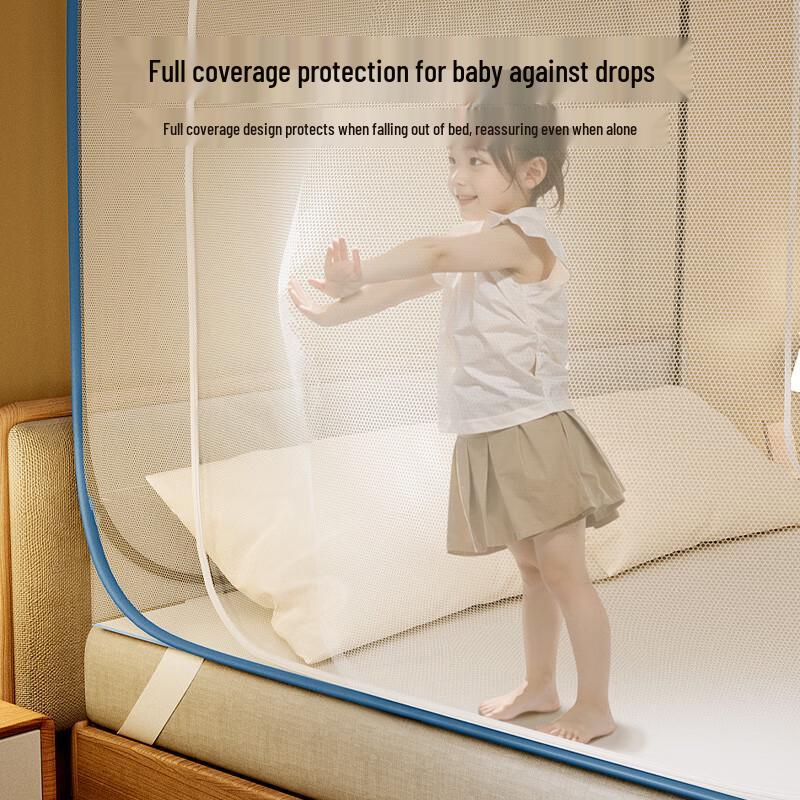 Lazy Infinite No-Install Anti-Fall Yurt Mosquito Net