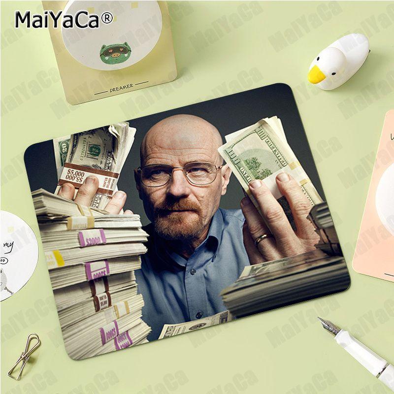 

MaiYaCa Во все тяжкие Сделай сам Офисный Компьютерный Стол Коврик Стол Клавиатура Большой Коврик для Мыши Ноутбук Подушка Нескользящий Для ПК Геймера Коврик для Мыши Lock Edge18x22cm
