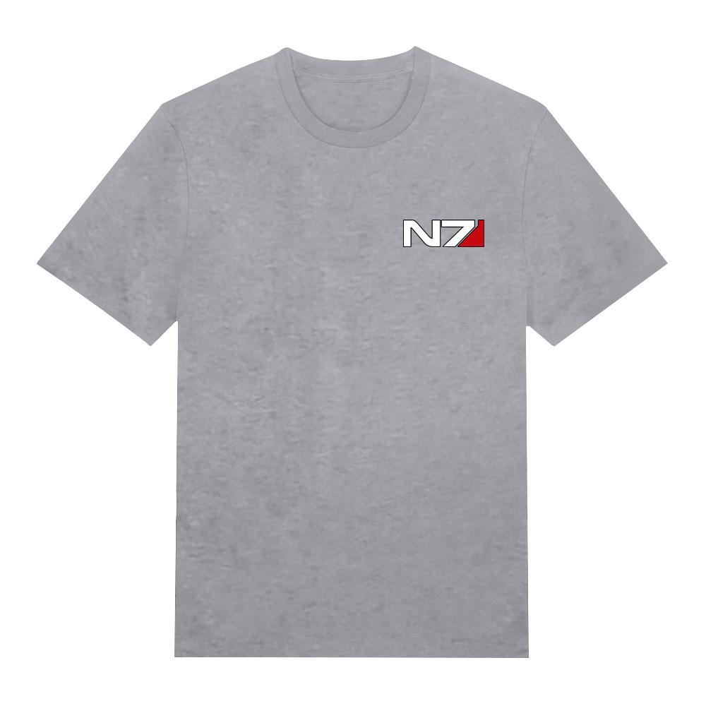 Mass Effect N7 Normandy Symbol T-Shirt Gamer Apparel Soft Cotton Tee Unisex Fit Streetwear Comfortable Short Sleeve Clothes Y2K