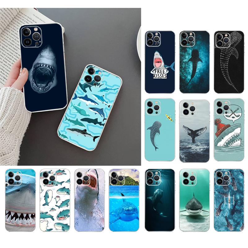 Phone Case For iphone 17 Air 17 Pro Max 16 15 14 13 Pro Max 15 16 Pro 15Plus Ocean Whale Shark