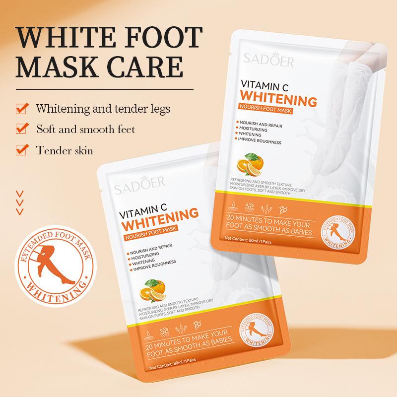 Bělící maska na nohy 80 ml SADOER Vitamín C Hydratační tablety