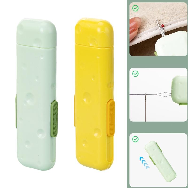 Multifunctional Seam Remover Needle Threader Portable 3 In 1 Needle Threader And Seam Unpicker with Magnetic Pin Base