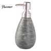 Shampoo Dispenser Bottle Ceramic Soap for Bathroom, 350/380ML Hand with Large Capacity Lotion Pump, Refillable Liquid Soap, and Pump