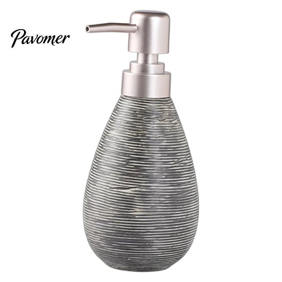Shampoo Dispenser Bottle Ceramic Soap for Bathroom, 350/380ML Hand with Large Capacity Lotion Pump, Refillable Liquid Soap, and Pump