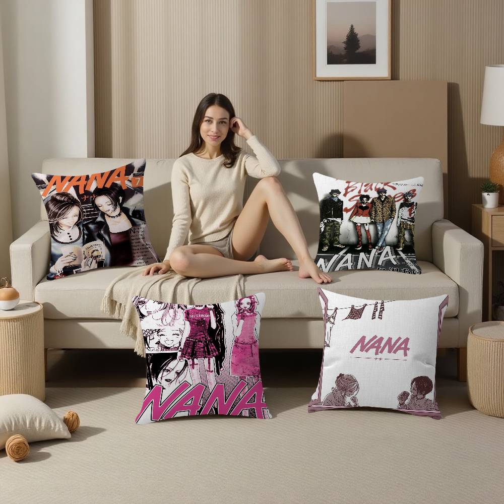 Anime NANA Pillow Anime Pillow Sofa Bed Head Pillow Cover Cushion Cover 45x45 cm Fashion