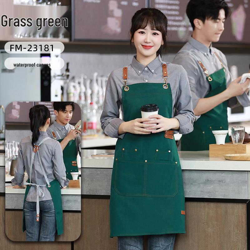 Tablier en toile imperméable avec logo personnalisé: Vêtements de travail résistants à la saleté et à l'huile pour cuisines et restauration