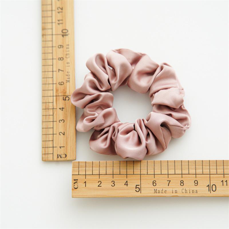 Matte Luster Muted Color Scrunchies Minimalist Gray Blue Elastic Bands Soft Touch Hair Ties For Daily Casual Wear