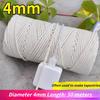 Craft Knitting Cord 1pcs Cotton Cord Natural Cotton Rope Twisted Soft Cotton Cord String DIY Wall Hanging Plant Hangers Items