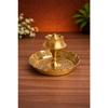 Brass Dhoop Dani with Plate | Agarbatti & Incense Holder Stand for Pooja Room, Mandir & Home | Dhoop Holder with Ash Catcher |