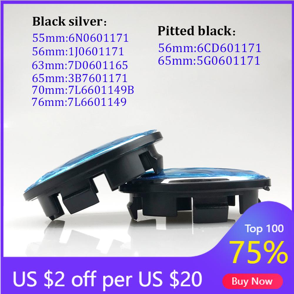 VW GTI GOLF 2026 Hot For VW VOLKSWAGEN 4pcs Volkswagen wheel center caps 56mm 65mm 70mm 76mm Hubcap for VW Golf 4 5 6 7 Mk4 MK5