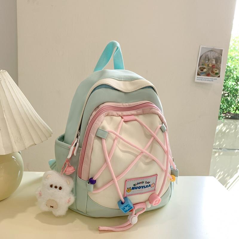College Style Contrast Small Schoolbag Japanese Ins Cute Little Fresh Niche Mini Mori Girl Backpack Backpack