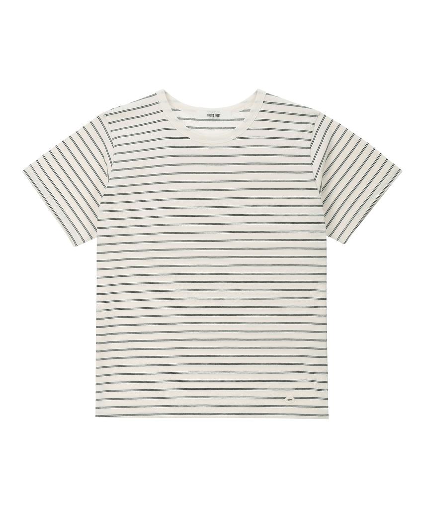 Kwinseulaebis Basil Stripe Round-Neck T-Shirt
