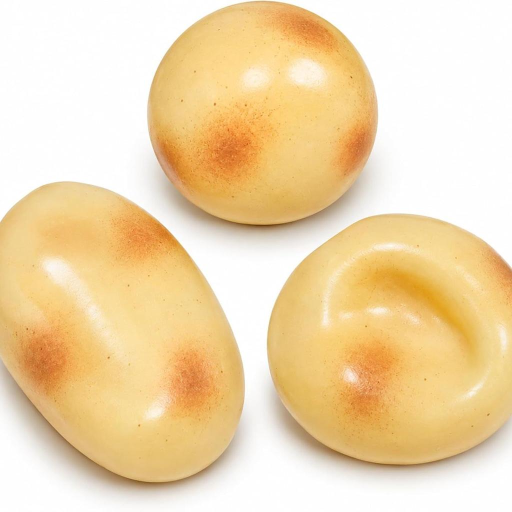Soft Squeeze Ball Simulation Soft Potato Block Stress Relief Toy Coconut Oil Scented Durable Squeeze Ball for Kids Adults