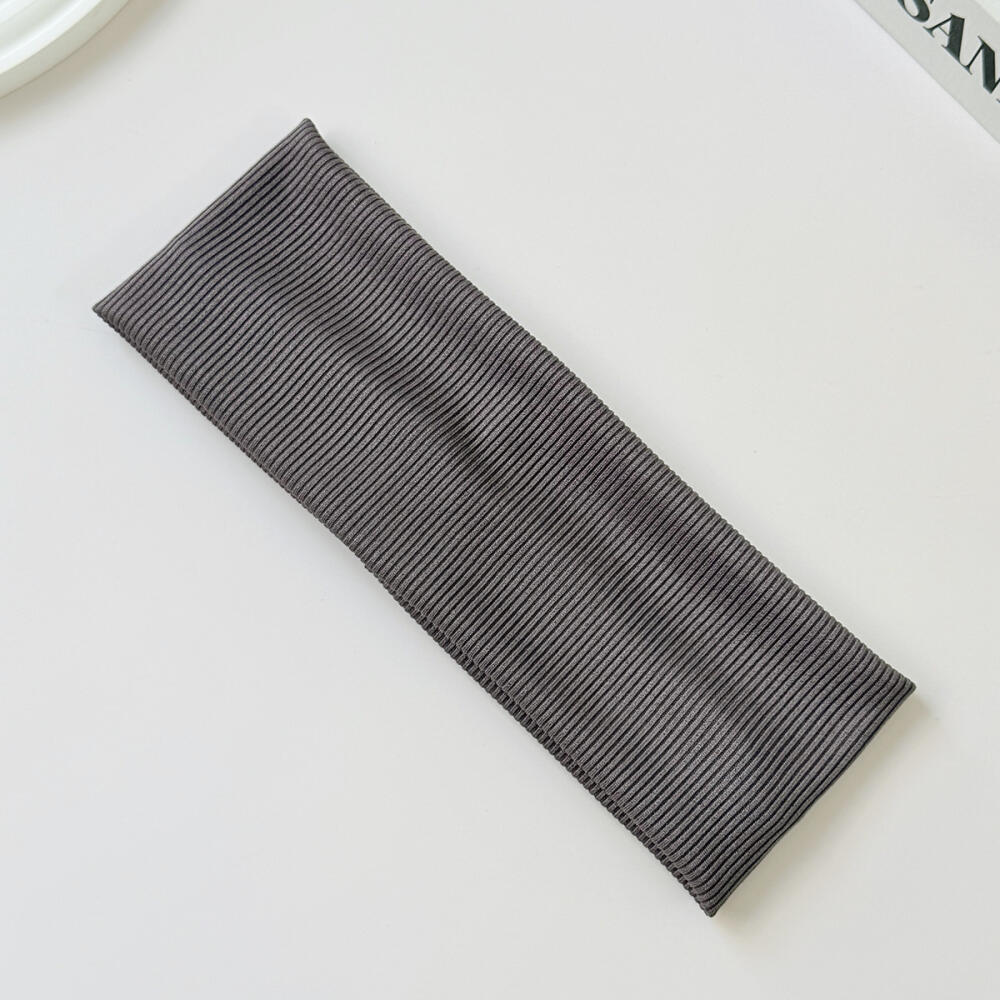 Threaded Hair Band Sports Yoga Sweat-absorbent Wide Headscarf Hair Band Female Joker Elastic Solid Color Headband Headdress